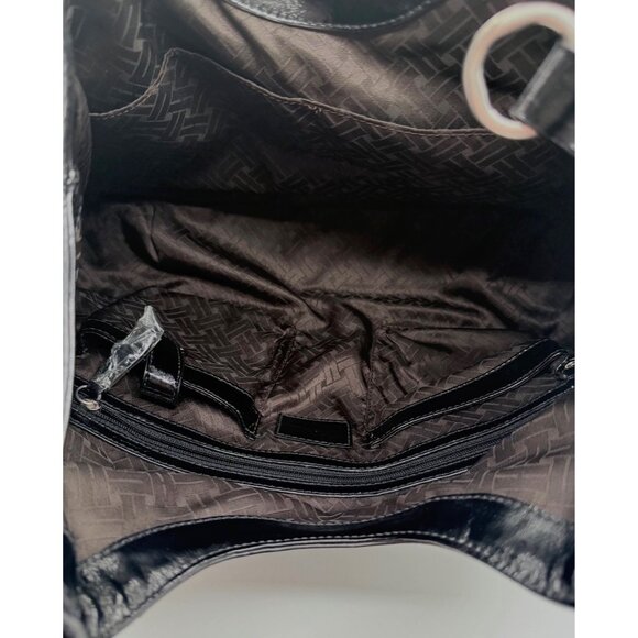 Cole Haan Genevieve Woven Patent & Suede Leather Large Triangle Tote – NWOT - Picture 10 of 16